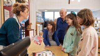 Welcoming museum visitors